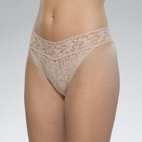 Signature Lace Low Rise Thong In Passionate Pink by Hanky Panky