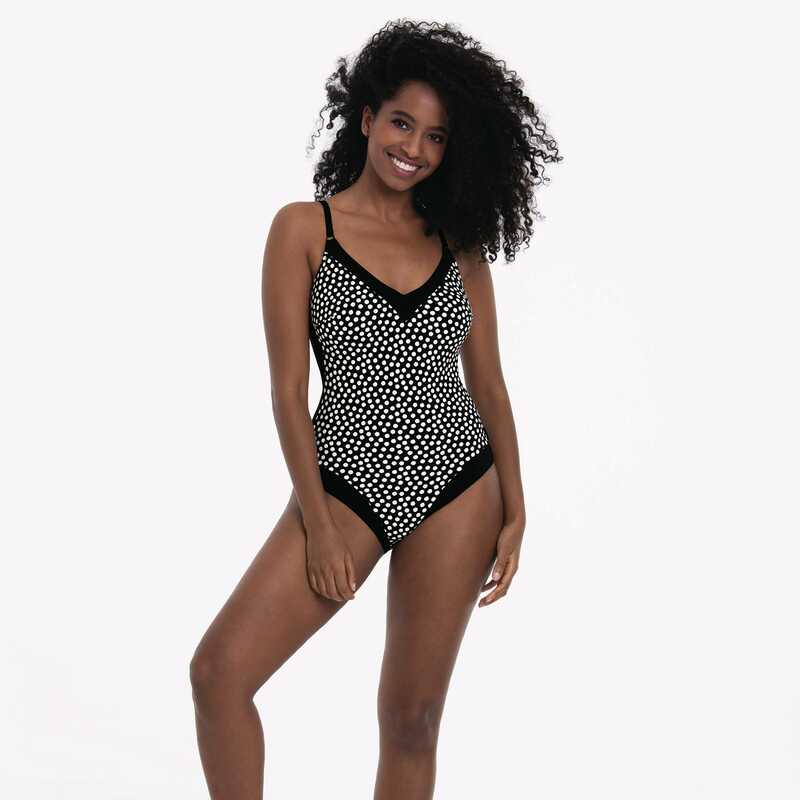 Polka dot swimsuit one on sale piece