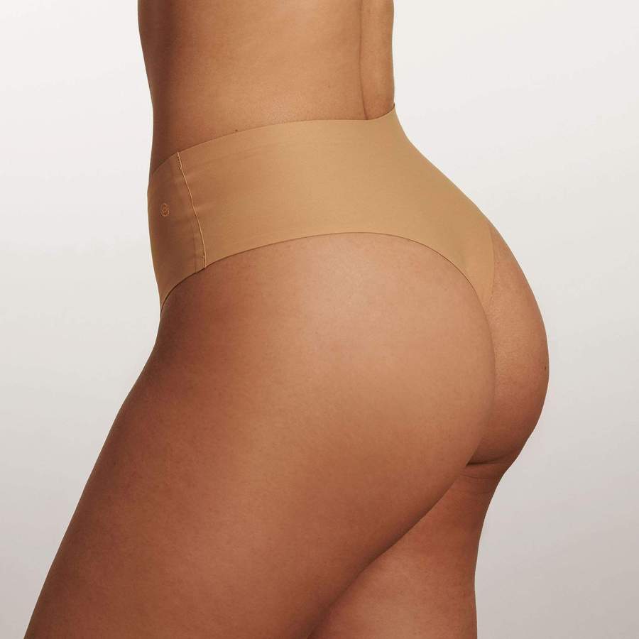 ELEG & STILANCE Women's Seamless Panties Solid Bikini Highcut