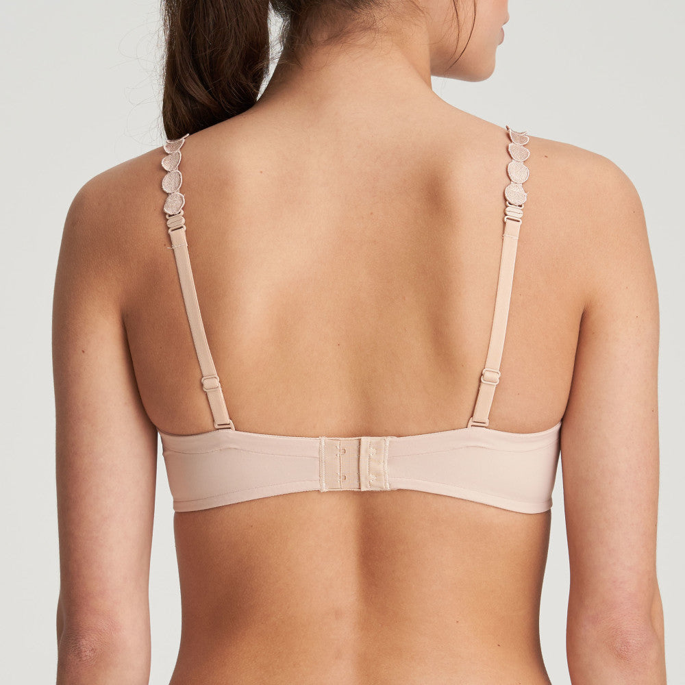 Marie Jo Tom Convertible Seamless Underwire Bra #0120826, 32A, Caffe Latte - Heart Shaped Cups, Polka Dot Straps