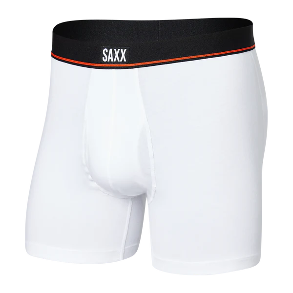 SAXX Sport Mesh Stretch Boxer Briefs - Men's Boxers in Orange