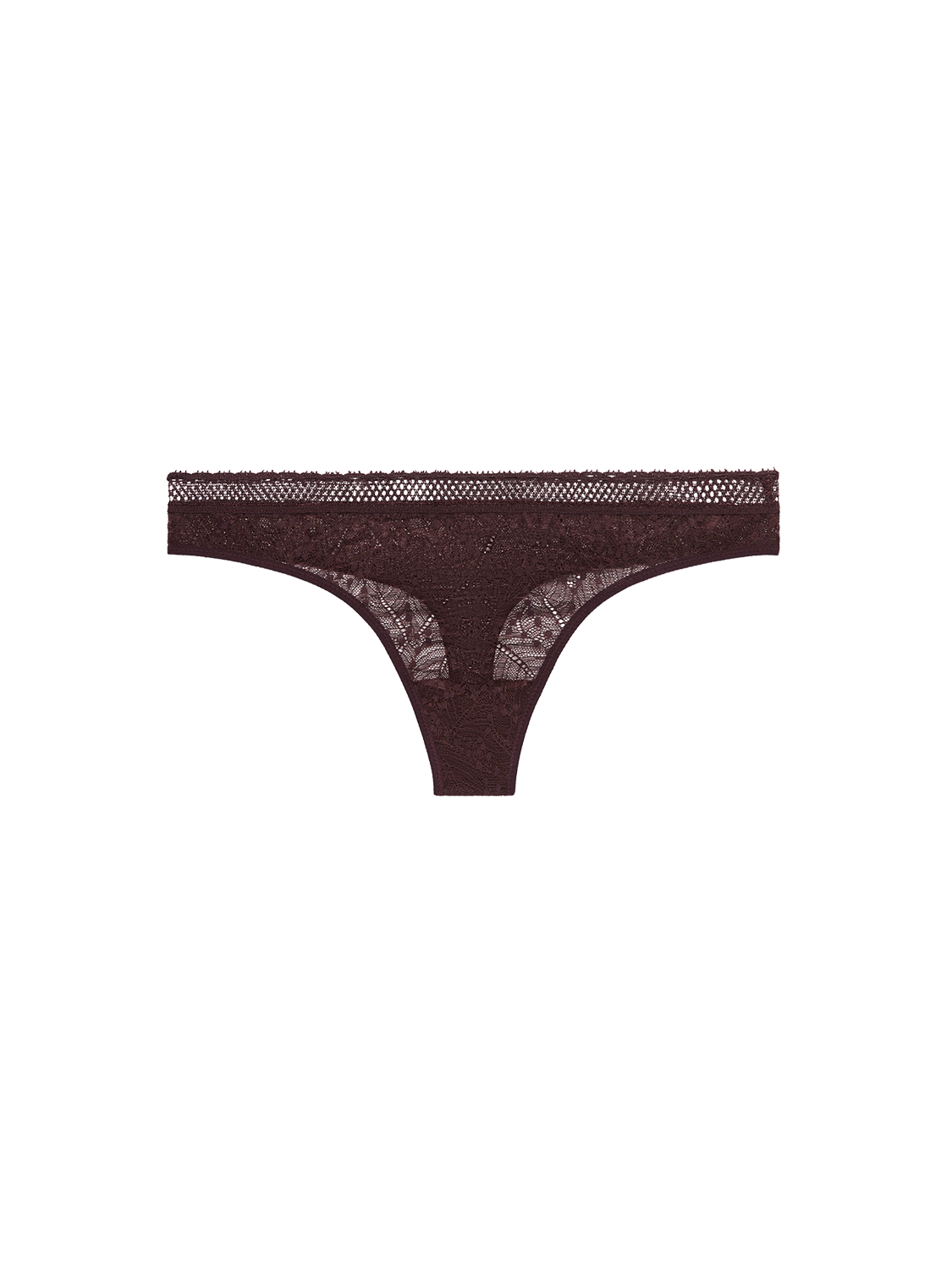 12S7 Comete Shorty/Retro Briefs/Tanga - Black, Sable Rose