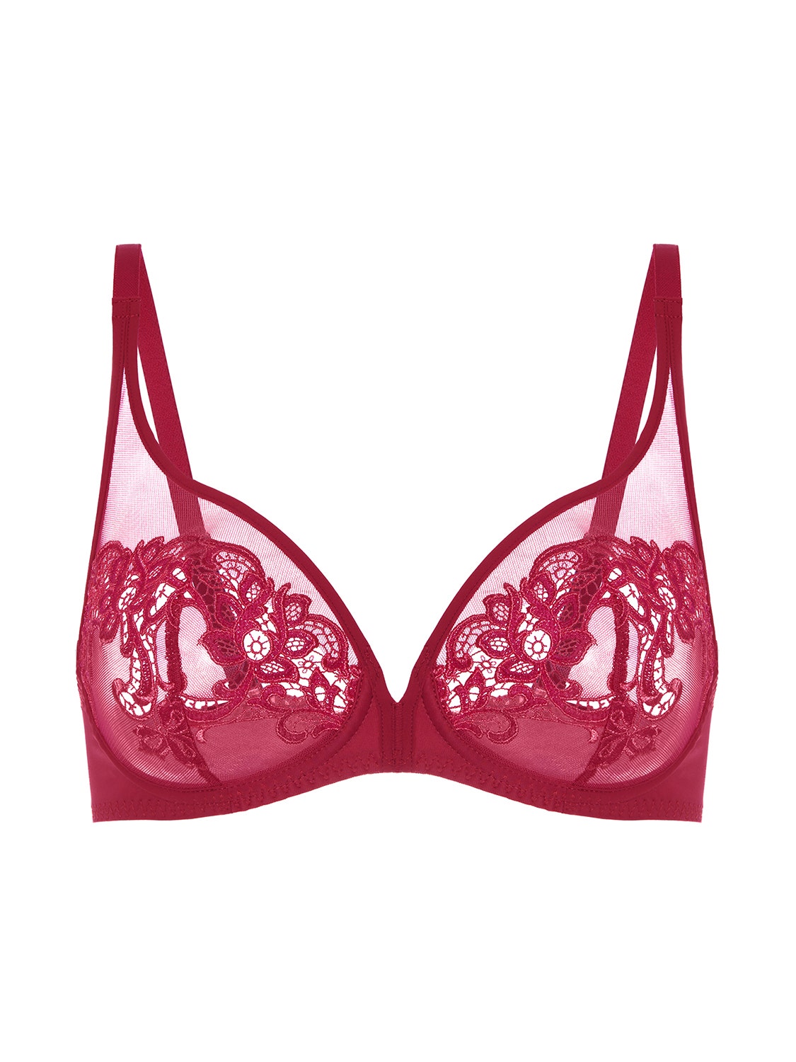 Simone Perele Saga Plunge Full Cup-15C319 - Lipstick