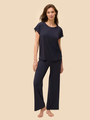 Simone Perele 1C9901 AURORE- Full Moon/ Poseidon Blue - Tshirt