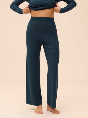 Simone Perele Pollen- Loungewear pants- 1F9660- Petrol Blue