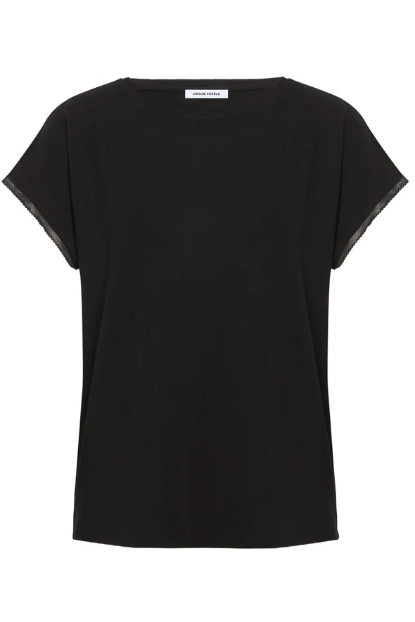 Simone Perele 1C9901 AURORE- Black/ Poseidon Blue - Tshirt