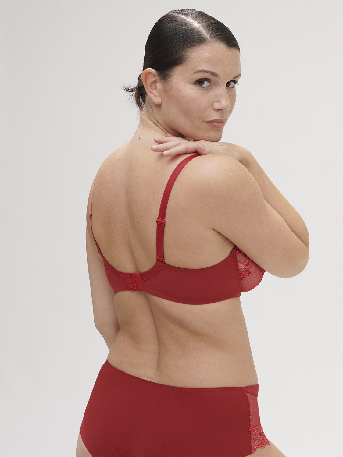 Simone Perele Saga Plunge Full Cup-15C319 - Lipstick