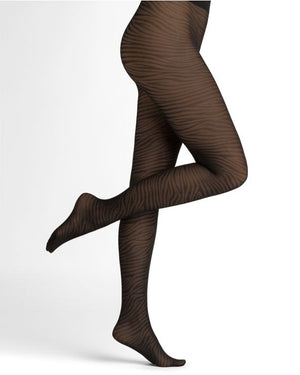 Bleuforêt 4125 30D Tiger Tights pantyhose- Black