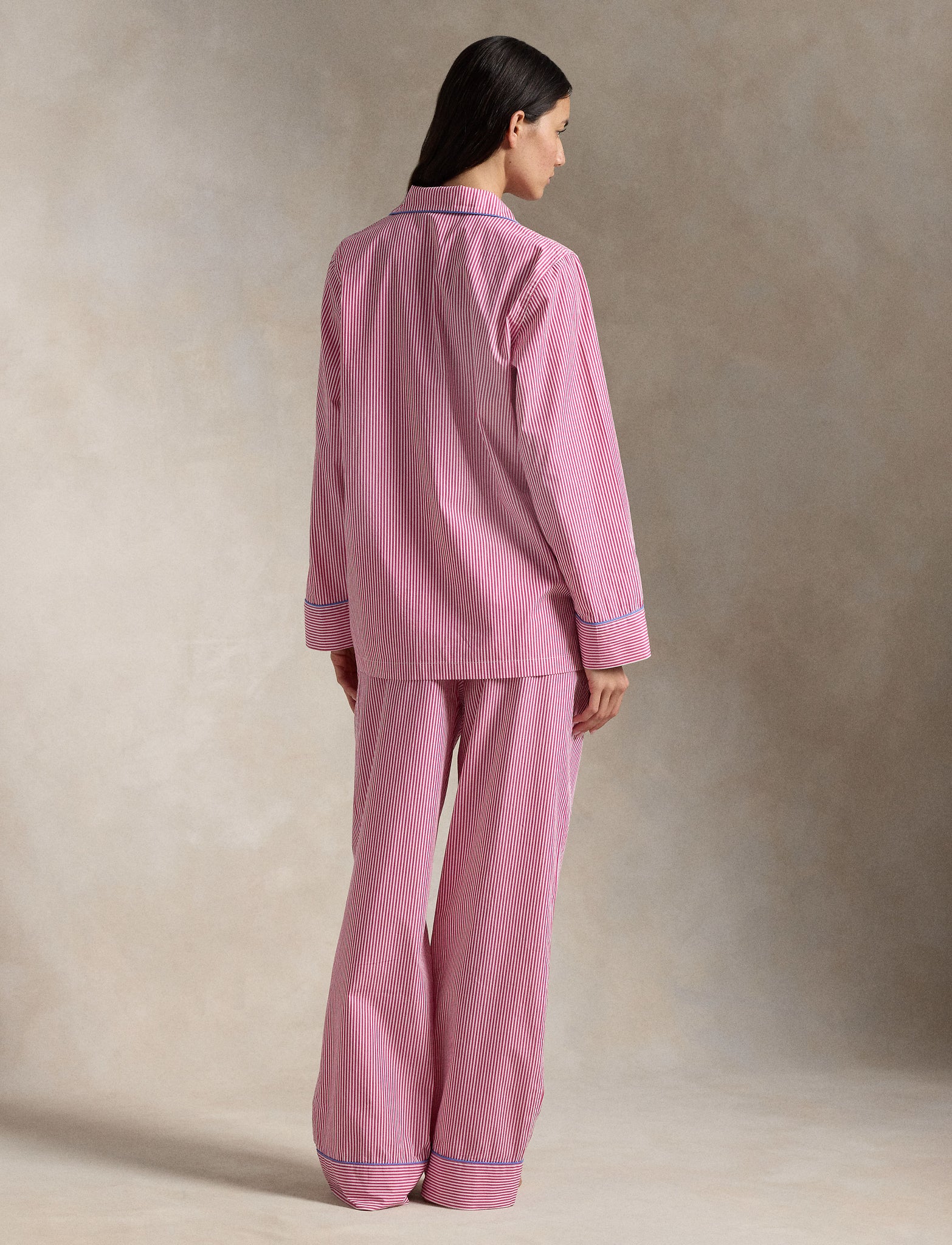 POLO RALPH LAUREN 2PC MADISON PJ SET- COLLEGE PINK- 4P8036