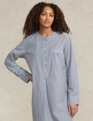 POLO RALPH LAUREN TUNIC SLEEP SHIRT- WHITE CLOUD- P9005