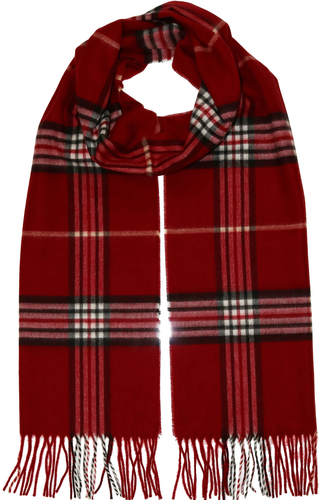 Fraas - Plaid Wide Cashmink Scarf - 625391