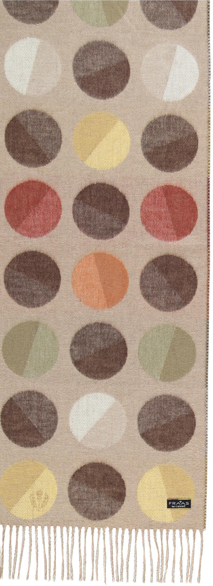 Fraas - Divided Dots Oversized Cashmink Scarf - 621490