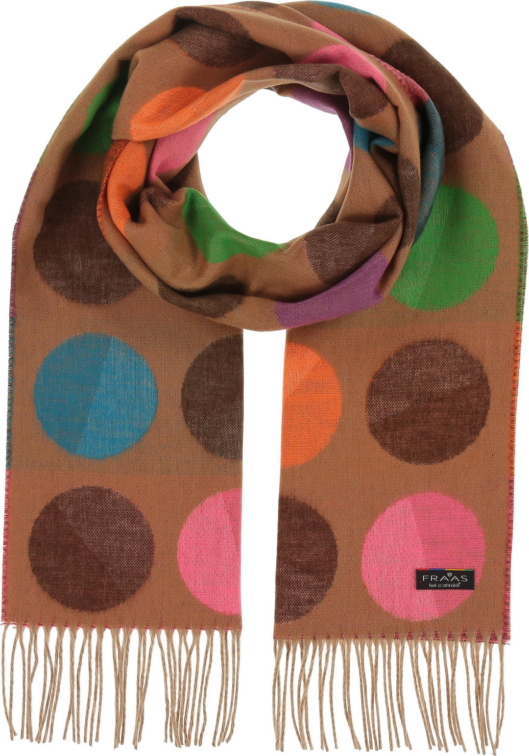 Fraas - Divided Dots Oversized Cashmink Scarf - 621490