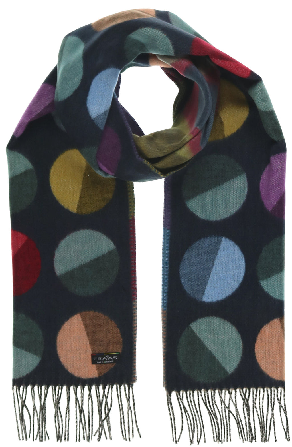 Fraas - Divided Dots Oversized Cashmink Scarf - 621490