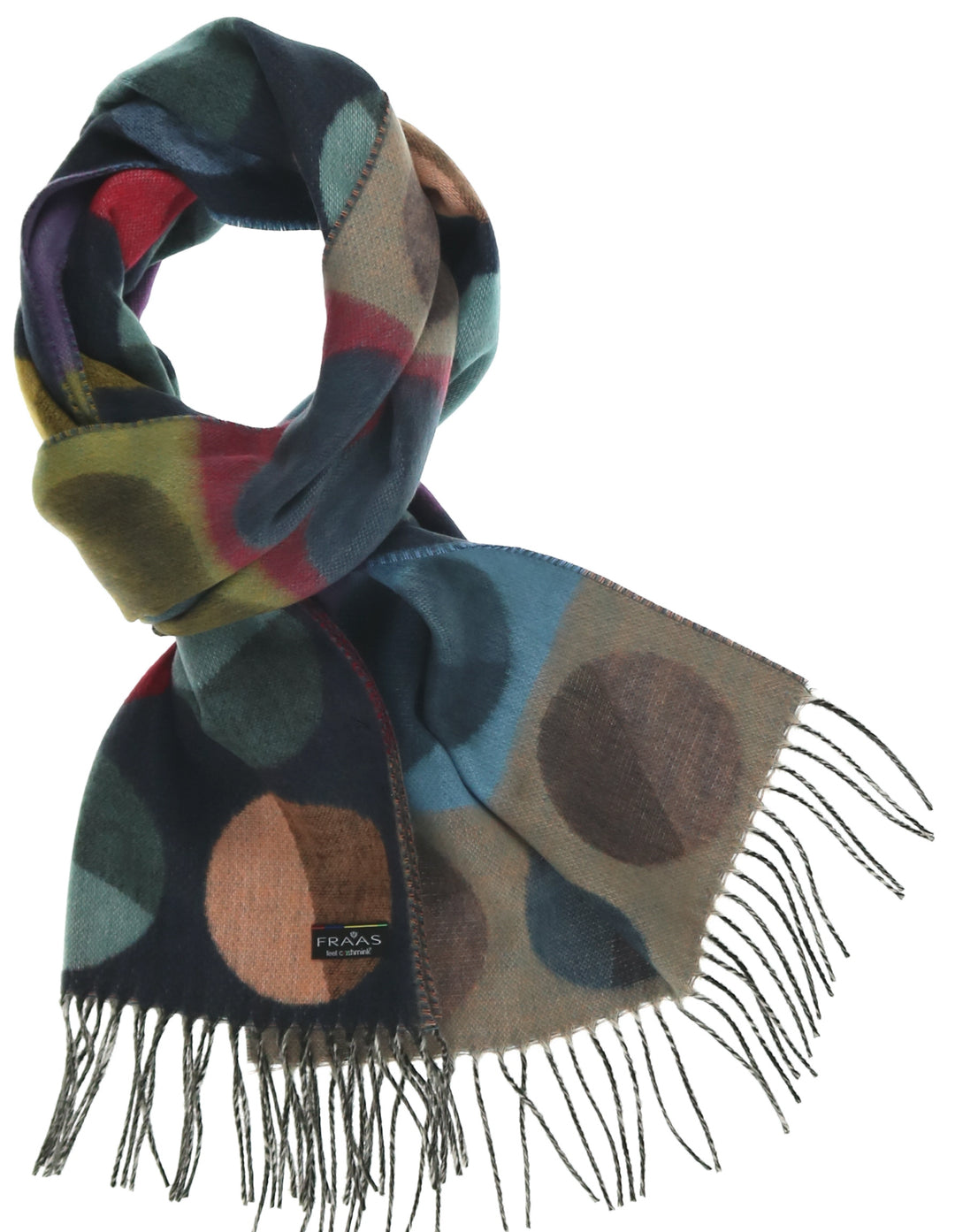 Fraas - Divided Dots Oversized Cashmink Scarf - 621490