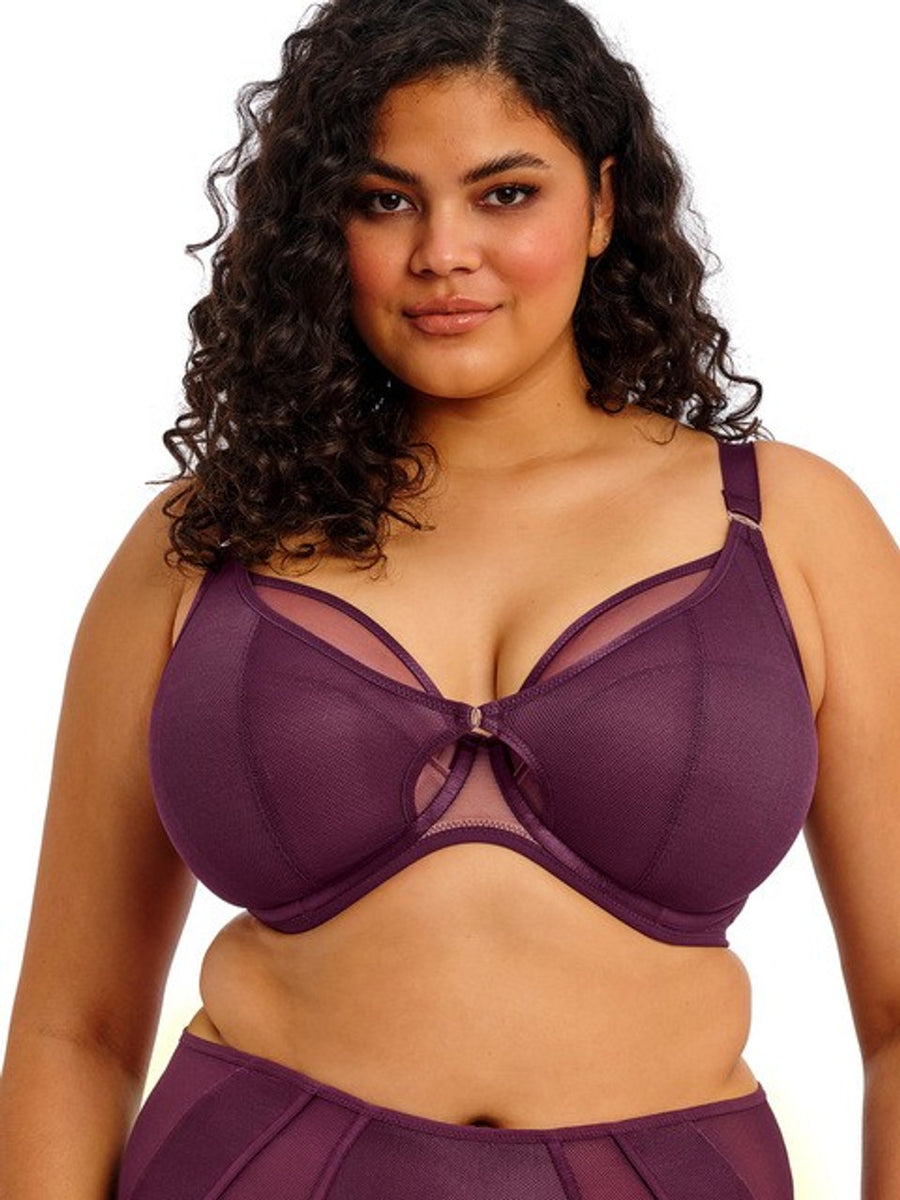 Elomi Kintai Plunge Bra - EL301202 - BLACKBERRY
