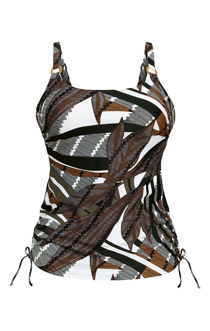 Rosa Faia- BLACK TOURMALINE - LATINA - CARE TANKINI TOP- 6594