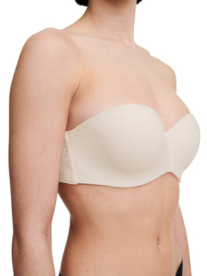 Chantelle- NORAH COMFORT SMOOTH STRAPLESS BRA- Black/Talc- C13F50