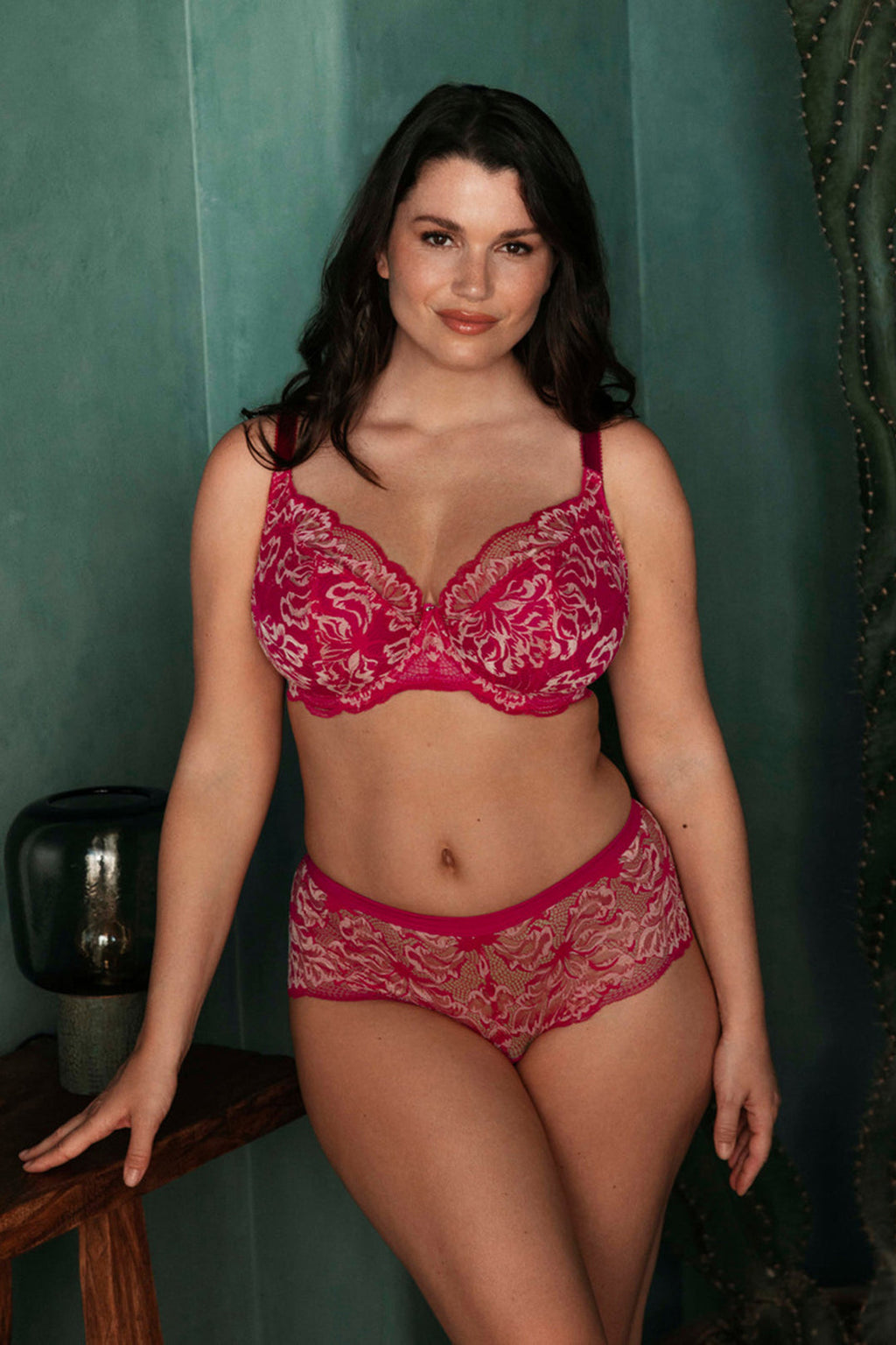 Fantasie- Emmaline Padded Plunge Bra Cerise- FL102714