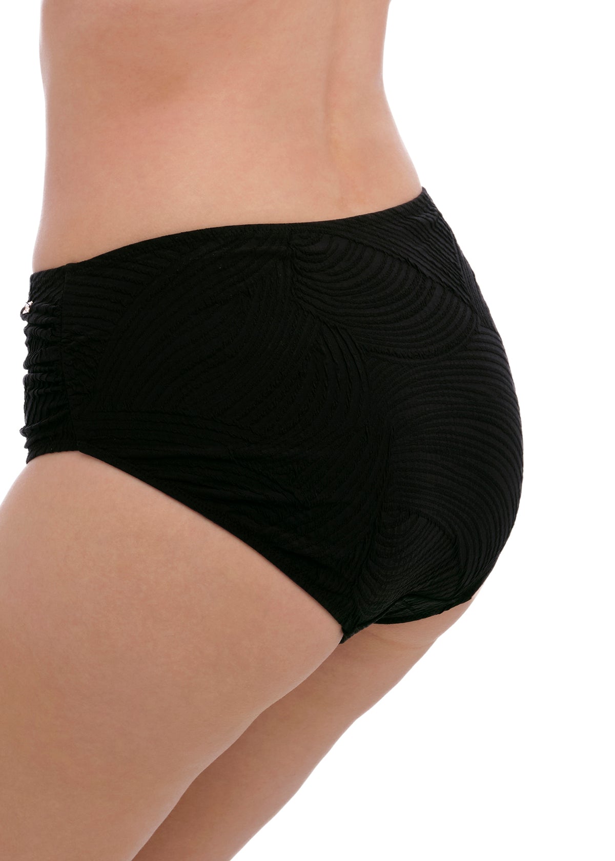 FANTASIE Ottawa Deep Gathered Bikini Brief- FS6363- BLACK
