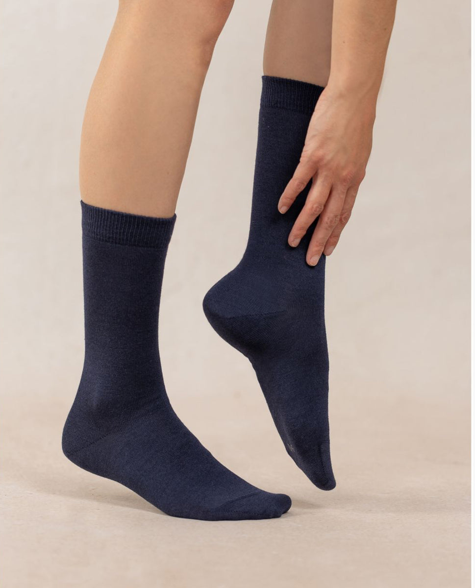 Bleuforêt Wool and Silk Socks- 6488