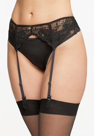 Montelle Lace Garter Belt- 9353- black