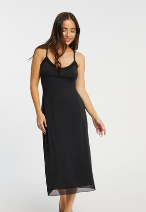 Montelle Maxi Lenght Slip- 9505 - Black/Beige