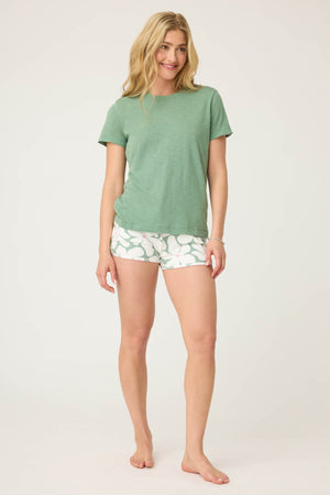 PJ SALVAGE- Back To Basics Short Sleeve Top- R7BBT-SORBET