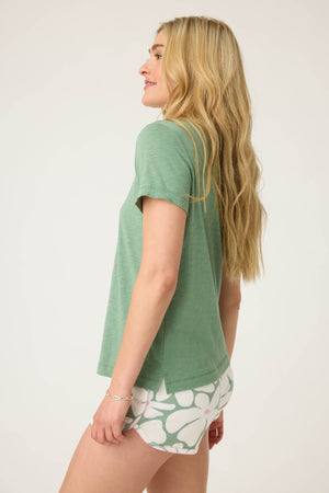 PJ SALVAGE- Back To Basics Short Sleeve Top- R7BBT-SORBET