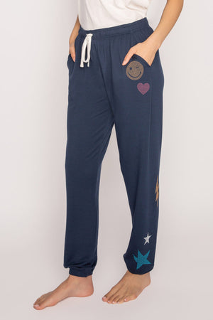 STONEY STATE OF MIND BANDED PANT- RKSMP-NAVY