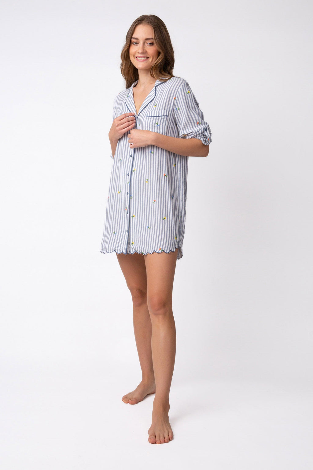 BUILD ME UP BUTTERCUP NIGHTSHIRT- RNBUNS-IVORY