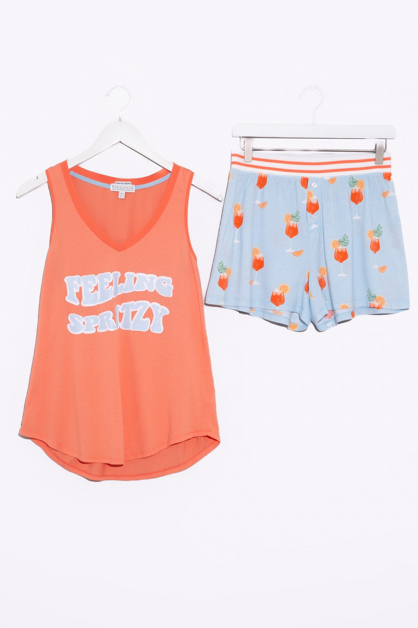 PJ SALVAGE- PLAYFUL PRINTS PJ TANK- RNPLTK