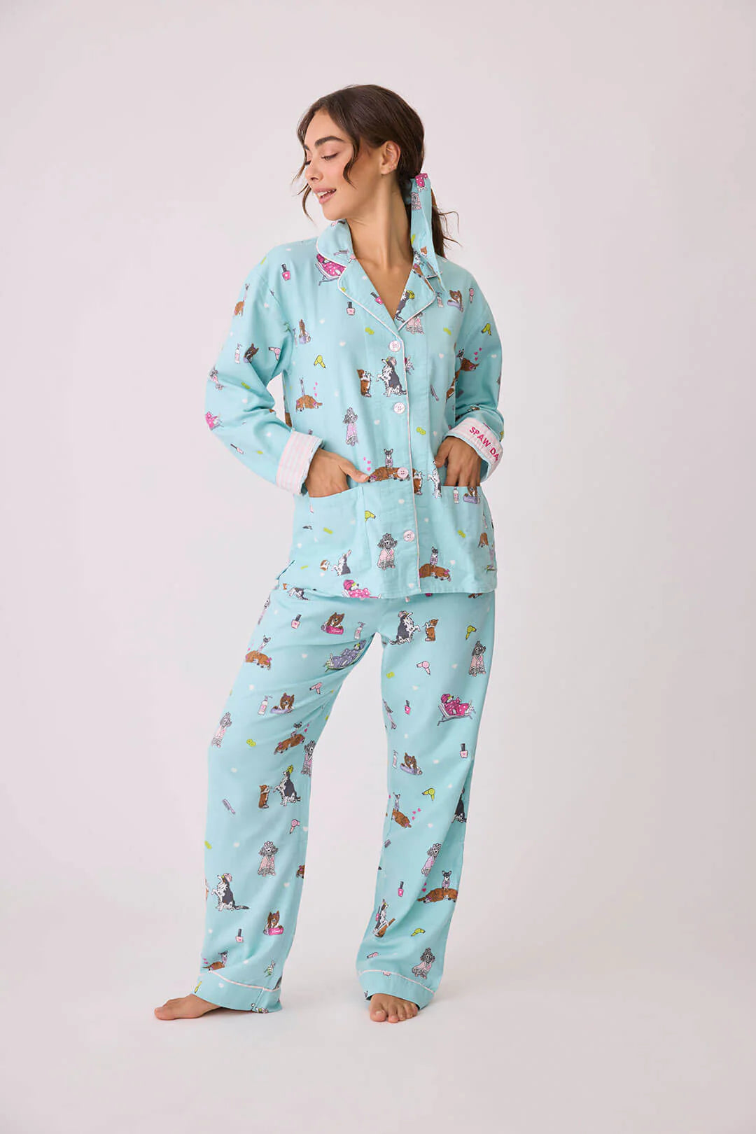 Pj Salvage- Spaw Day Flannel PJ Set- RPFLPJ – The Halifax Bra Store