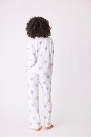 PJ SALVAGE Peace & Love Hearts Thermal Long Sleeve Top/Pant- RPPLLS1/RPPLP1