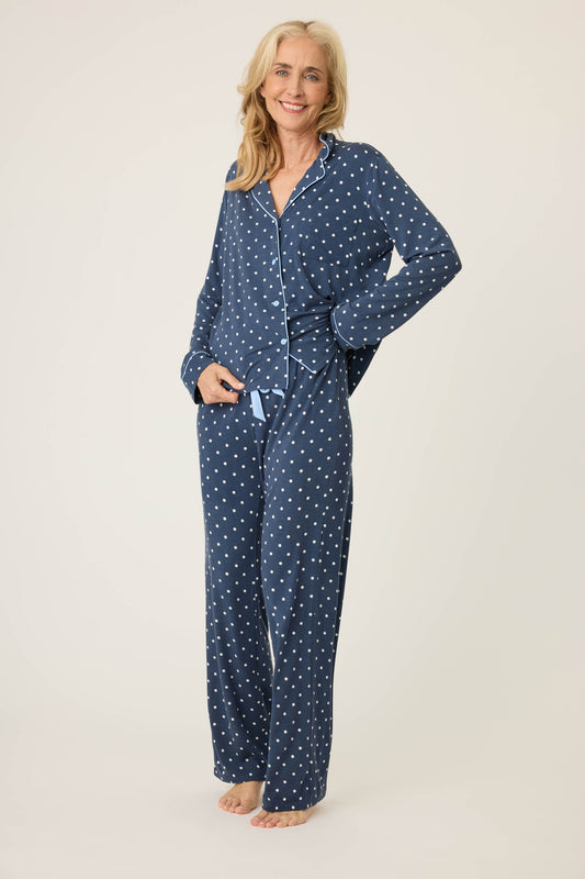 PJ SALVAGE POLKA DOT PARTY PJMODAL SET- RSPDPJ
