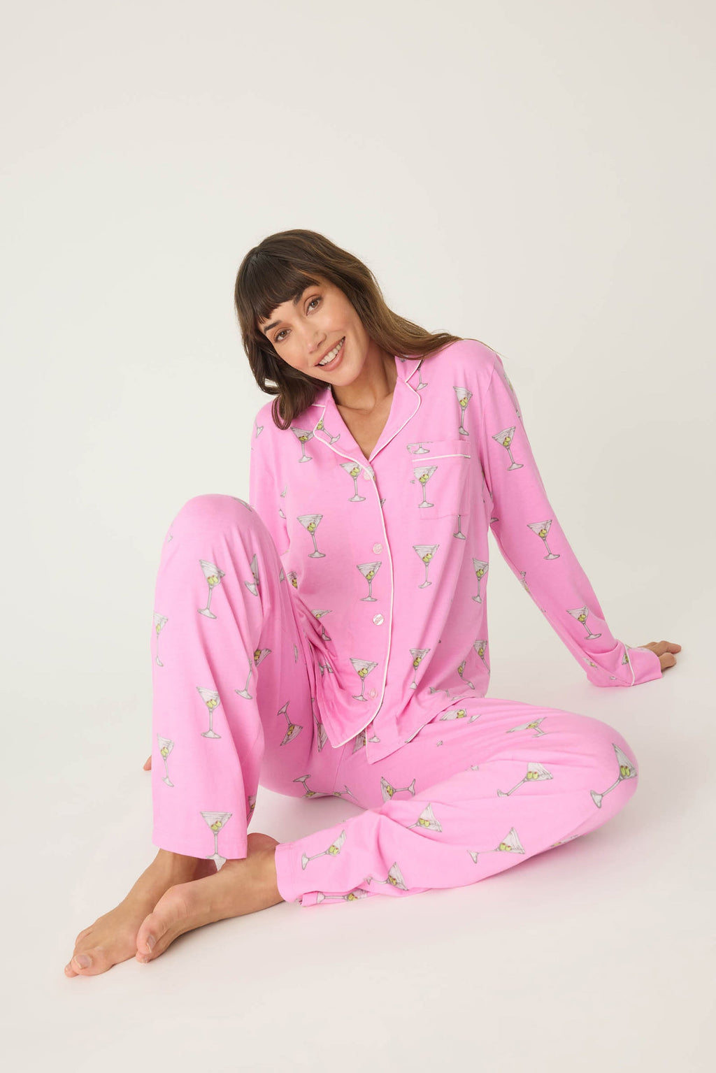 PJ SALVAGE Playful Prints Drinks PJ Set- RSPLST1