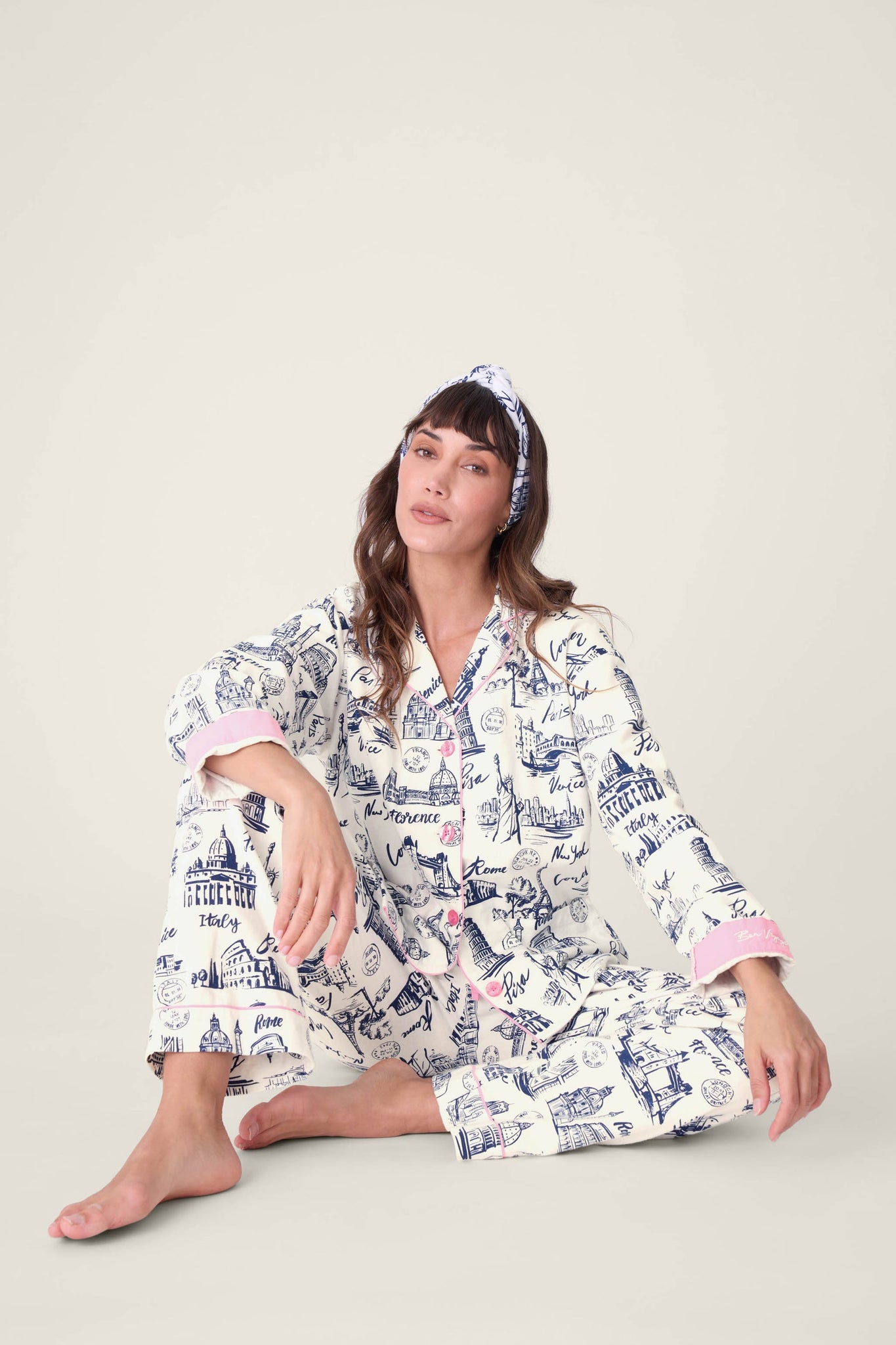 PJ Salvage - Flannel PJ Set - RUFLPJ - Icy Blue/Pink/Turquoise