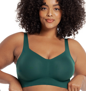 Evelyn & Bobbie Beyond Seamless Wirefree Bra~Large~Salt~A587073 6104