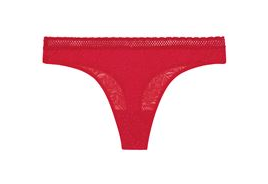 12S7 Comete Shorty/Retro Briefs/Tanga - Black, Sable Rose