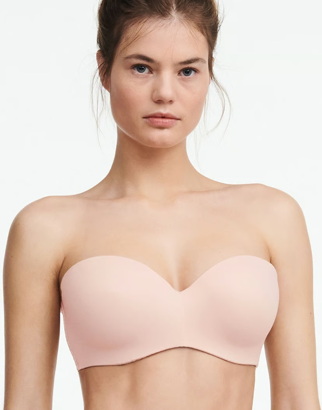 Chantelle- NORAH COMFORT SMOOTH STRAPLESS BRA- Rose- C13F50