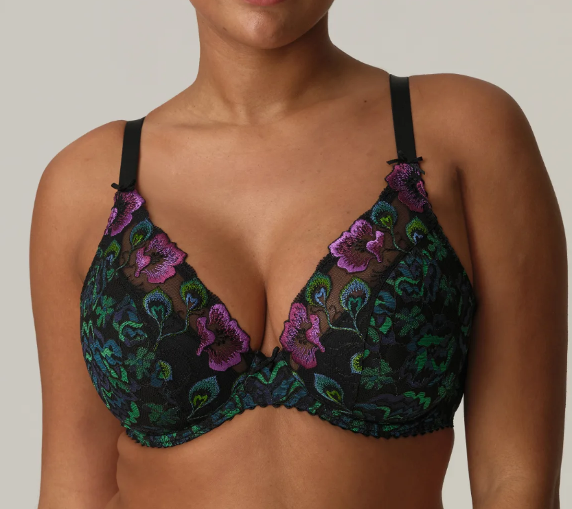 Prima Donna Half Padded Plunge Bra-San Angel Peacock-0163492