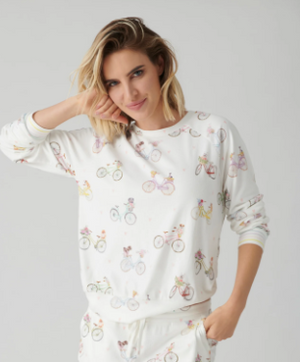 PJ SALVAGE - FLORAL MARKET LONG SLEEVE TOP RPFMLS