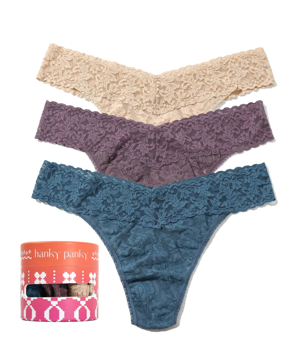 Hanky Panky Original Rise Thong 3 Pack-48113TPK