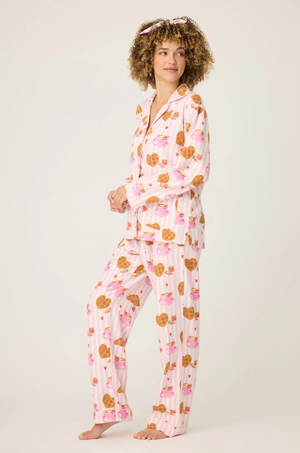 PJ Salvage - Flannel PJ Set - RUFLPJ - Icy Blue/Pink/Turquoise