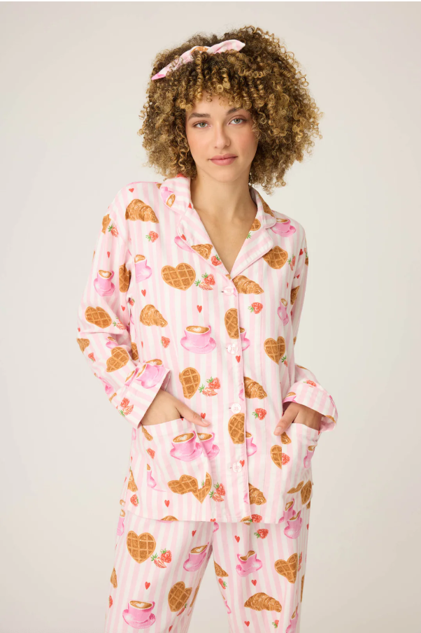 PJ Salvage - Flannel PJ Set - RUFLPJ - Icy Blue/Pink/Turquoise
