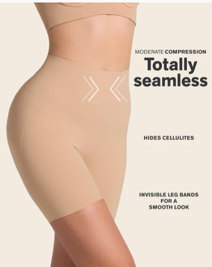 Leonisa InvisiLift Seamless Butt Lifter Shaper Short 092062 801- Golden Beige