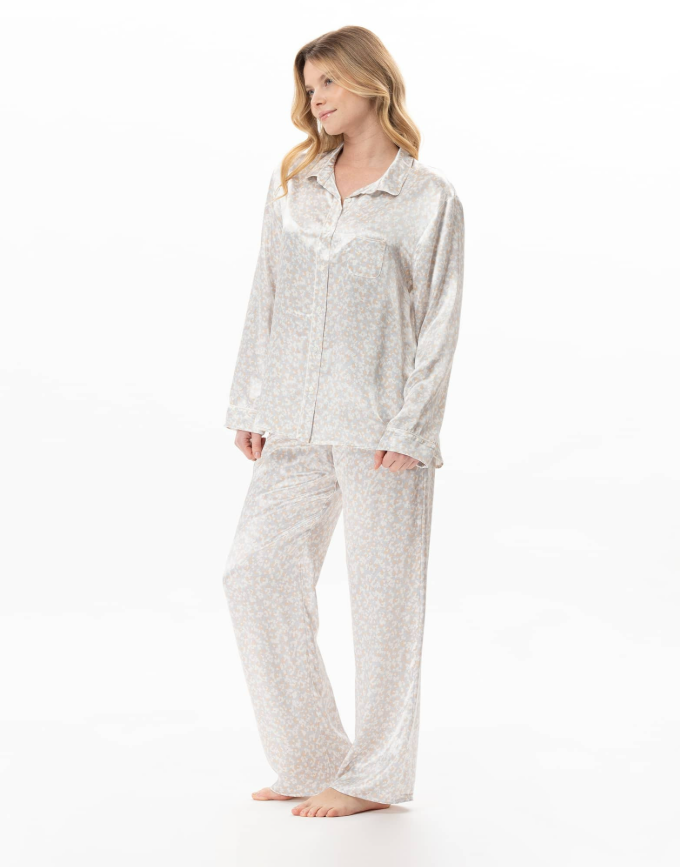Le Chat LINETTE 106 Multicolour-0023 Viscose button-down pyjamas C117APY