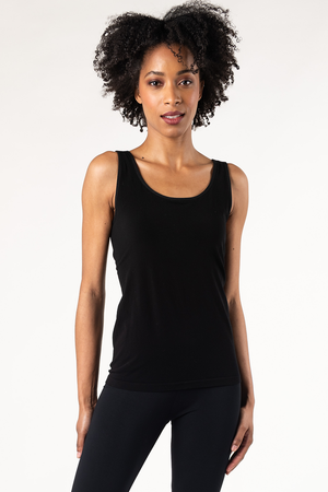 Terrera-Seamless Bra Tank - Black-401900