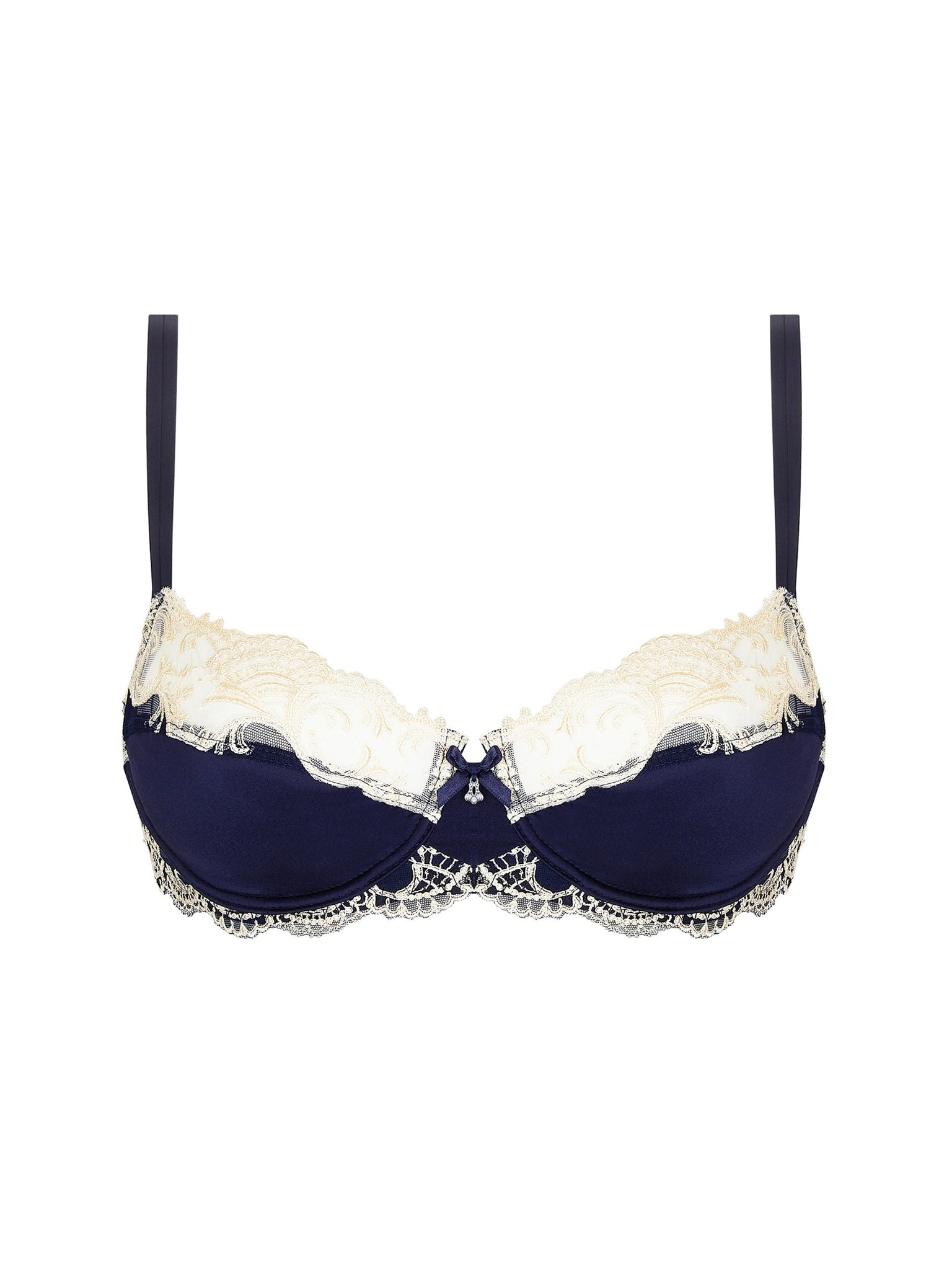 LISE CHARMEL SPLENDEUR SOIE Demi Cup- Marine- ACC3080