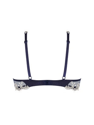 LISE CHARMEL Glam triangle- SPLENDEUR SOIE- Marine/Splendeur Carmin- ACC7480